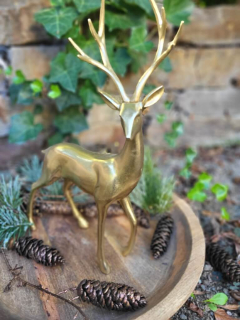 Preview: Hirsch Leif, Polyresin, gold