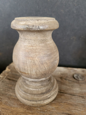 Preview: Holz-Kerzenständer Leonardo, für Spitzkerze