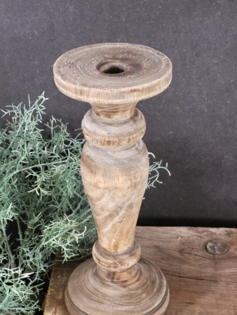 Holz-Kerzenständer Sandro, für Spitzkerze