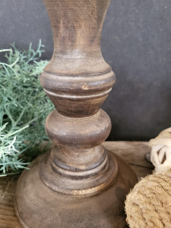 Holz-Kerzenständer Alberto, für Stumpenkerze