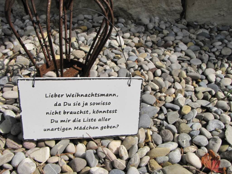 Preview: Shabby Chic Holzspruchschild Weihnachtsmann