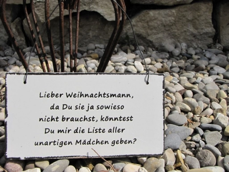Shabby Chic Holzspruchschild Weihnachtsmann