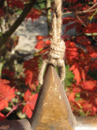 Preview: Holzstern Golden Star zum Hängen, 2 Größen