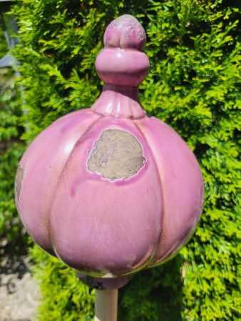 Keramik Gartenkugel pink, Nicosia