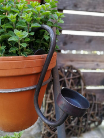 Kerzenhalter Antique zum Einhängen, schwarz