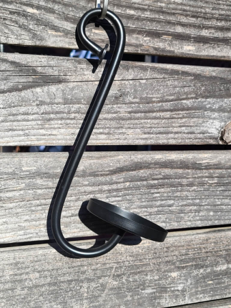 Preview: Kerzenhalter zum Einhängen, groß, schwarz