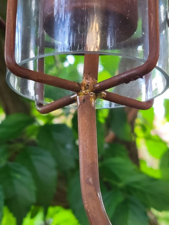 Kerzenhalter Teal zum Einhängen, groß