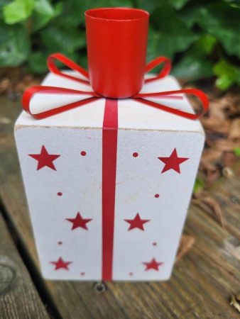 Kerzenhalter Holzgeschenk zum Stellen, für Spitzkerzen
