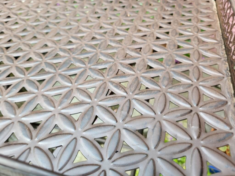 Preview: Klapptisch Carpani aus Metall, dunkelbraun lackiert