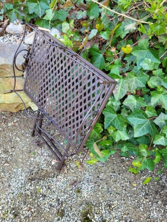 Klapptisch Terraseo aus Metall, dunkelbraun