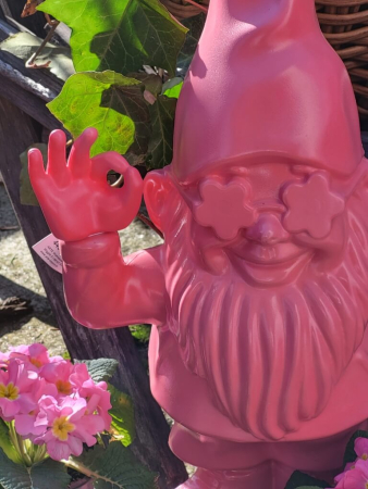 Preview: Kunststoff Zwerg Sunny groß, knallbunt