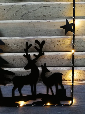 Preview: LED Fenster Hirsch