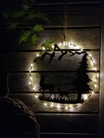 LED Ring, Reh stehend