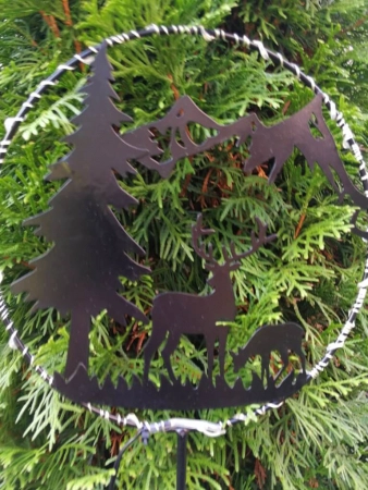 LED Gartenstecker, Reh fressend