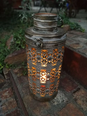 Windlicht Lento, vintage-antikgold