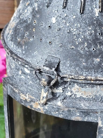 Metall Laterne Xenia, antikschwarz