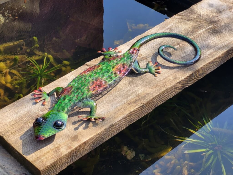 Preview: Metall Salamander, dunkelgrün