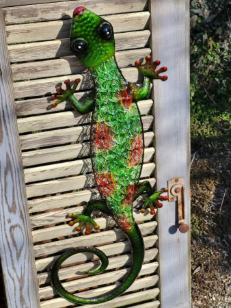 Metall Salamander, dunkelgrün