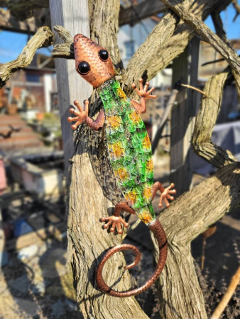 Preview: Metall Salamander, hellgrün