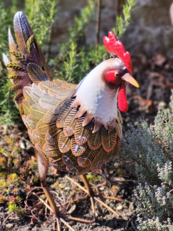 Metall Henne Hedwig zum Stellen