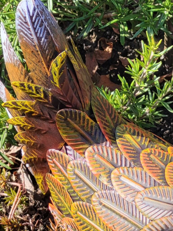 Preview: Metall Henne Hedwig zum Stellen