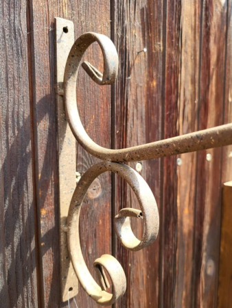 Preview: Wandhaken Corleone, dunkelbraun lackiert