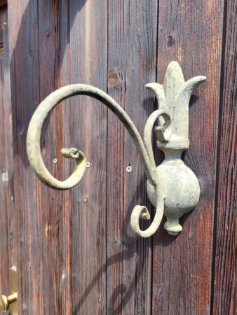 Vintage Wandhaken Don, grau-braun