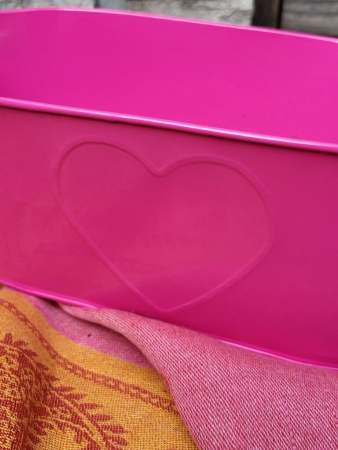 Preview: Metallschale Stellina oval, pink