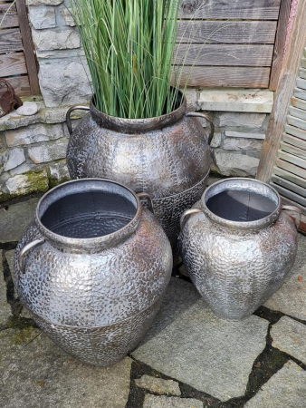 Preview: Metall Amphore, altsilber