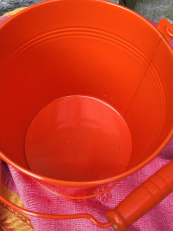 Pflanzeimer Stellina mit Henkel, orange