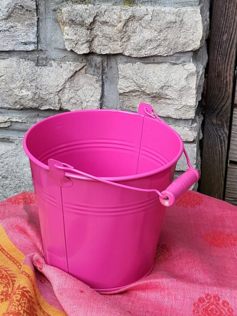 Preview: Pflanzeimer Stellina mit Henkel, pink