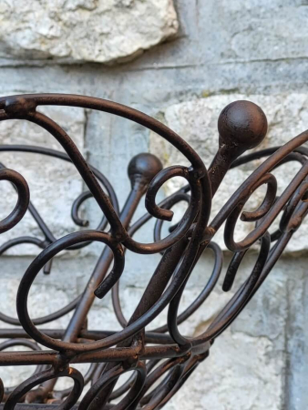 Preview: Blumenständer Mendolina, dunkelbraun-schwarz