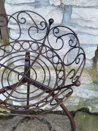 Preview: Blumenständer Mendolina, dunkelbraun-schwarz