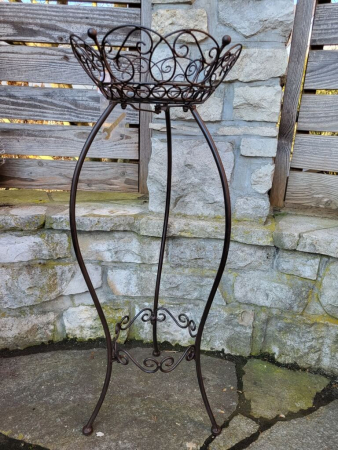 Blumenständer Mendolina, dunkelbraun-schwarz