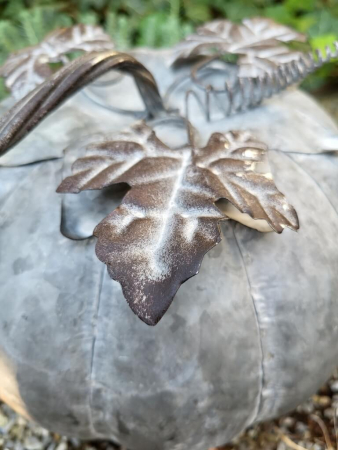 Preview: Dekokürbis, antik-zink