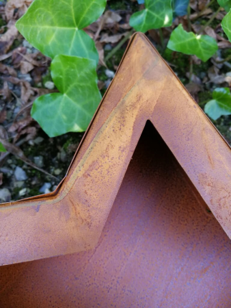 Preview: Edelrostoptik Stern zum Bepflanzen