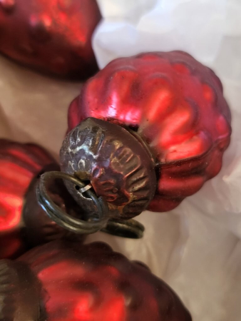 Christbaumkugel Zapfen mini, rot