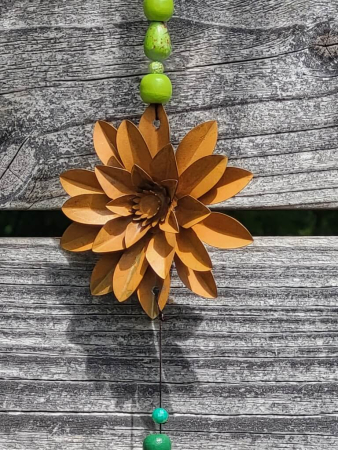Mobile Flower-Power, rosa-grün