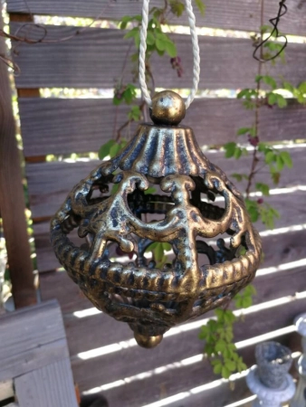 Ornamentkugel Ilaria, altgold
