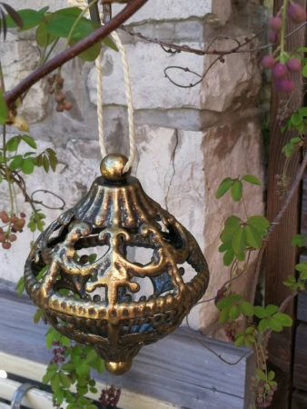 Ornamentkugel Ilaria, altgold