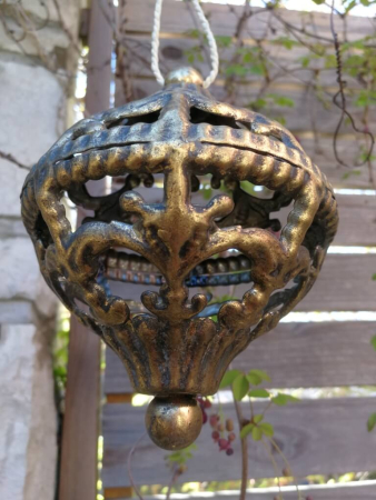Ornamentkugel Ilaria, altgold