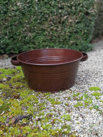 Edelrostoptik Pflanzschale Griffo