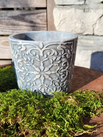 Pflanztopf Belisa, antik-grau