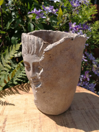 Pflanzvase Gesicht