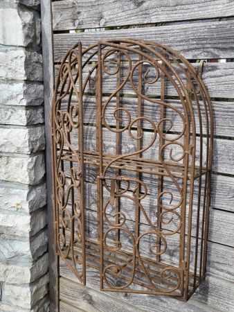 Edelrostoptik Wandregal, klappbar