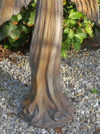 Relief Engel Hope Rosteffekt, Betonguss