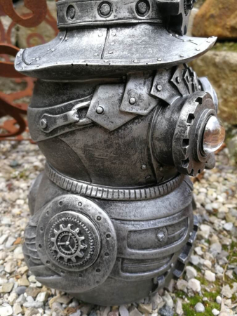 Preview: Steampunk Eule Phileas aus Polyresin