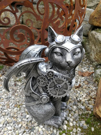 Steampunk Katze Lucrezia aus Polyresin