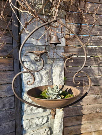 Vogeltränke mit Glocke, zum Hängen