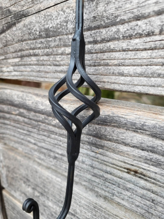 Preview: S-Haken Gaspari für Hängeköbe, schwarz